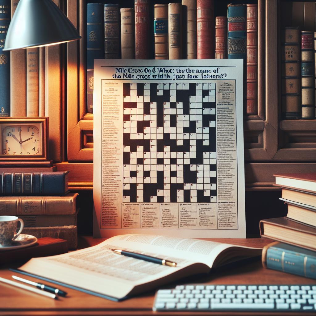 Nilský kříž Na 4: Jak se nazývá nilský kříž na pouhá čtyři písmena? 1 Nilský kříž Na 4: Jak se nazývá nilský kříž na pouhá čtyři písmena?