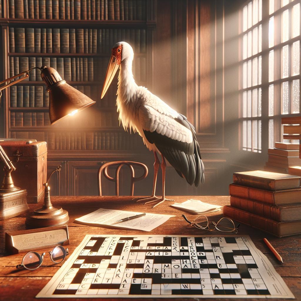 Africký čáp: Na 4 písmena, hádanka z přírody! 1 Africký čáp: Na 4 písmena, hádanka z přírody!