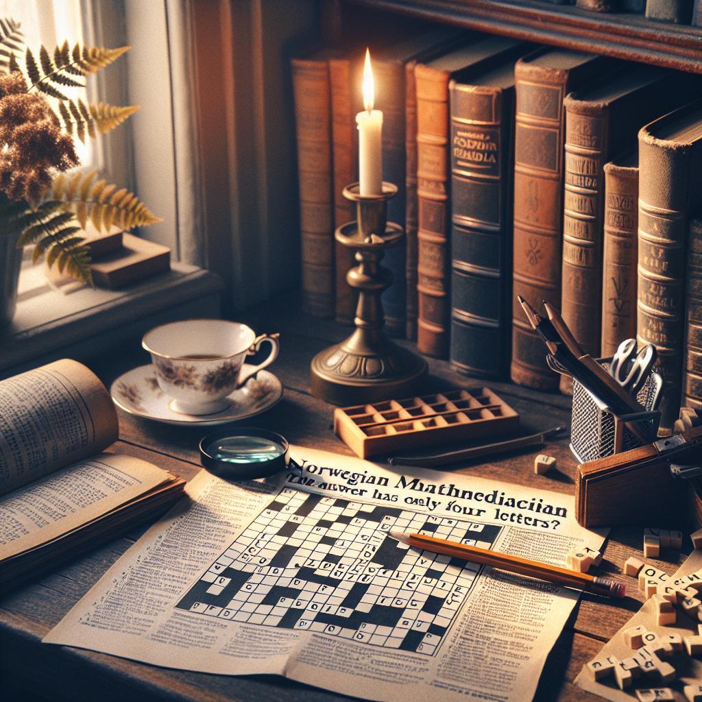 Norský matematik: Jaká odpověď má jen 4 písmena? 1 Norský matematik: Jaká odpověď má jen 4 písmena?