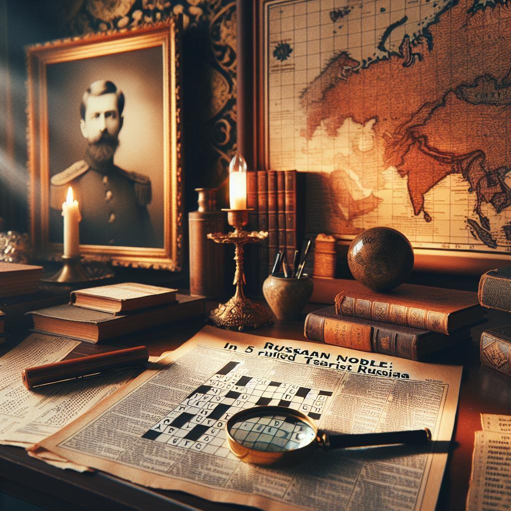 Ruský šlechtic: Na 5 písmen – Kdo vládl carskému Rusku? 1 Ruský šlechtic: Na 5 písmen – Kdo vládl carskému Rusku?