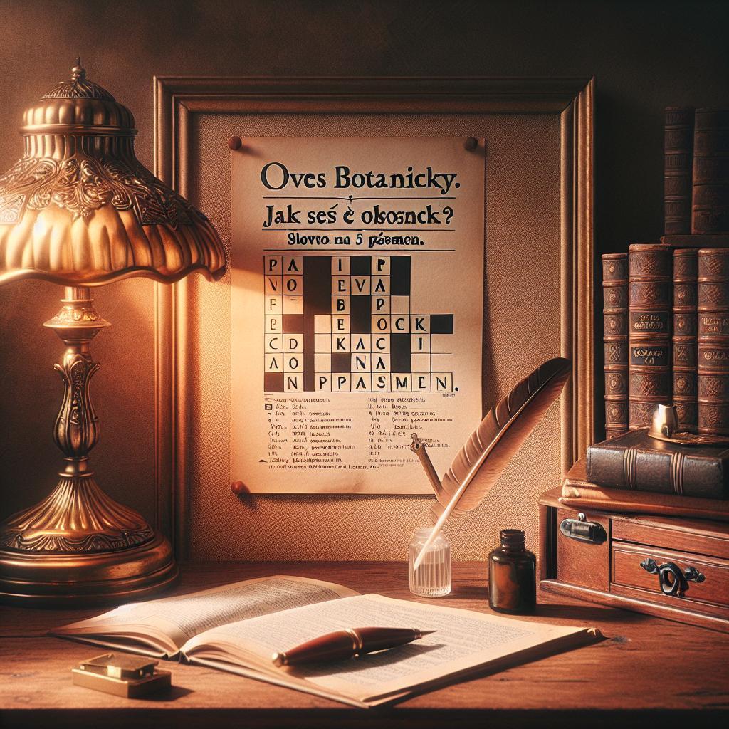 Oves botanicky: Jak se řekne oves botanicky? Slovo na 5 písmen.