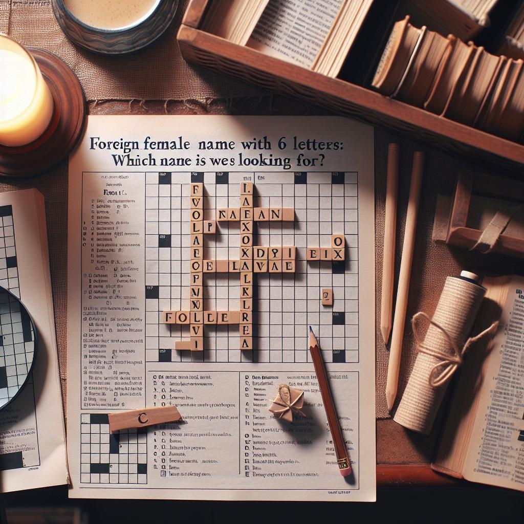 Cizí ženské jméno na 6: Jaké jméno hledáme?