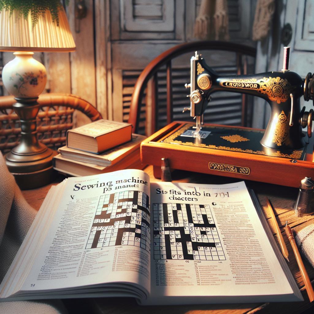 Značka šicích strojů: Jaká značka šicích strojů se vejde do pěti znaků? Odpověď zde! 1 Značka šicích strojů: Jaká značka šicích strojů se vejde do pěti znaků? Odpověď zde!