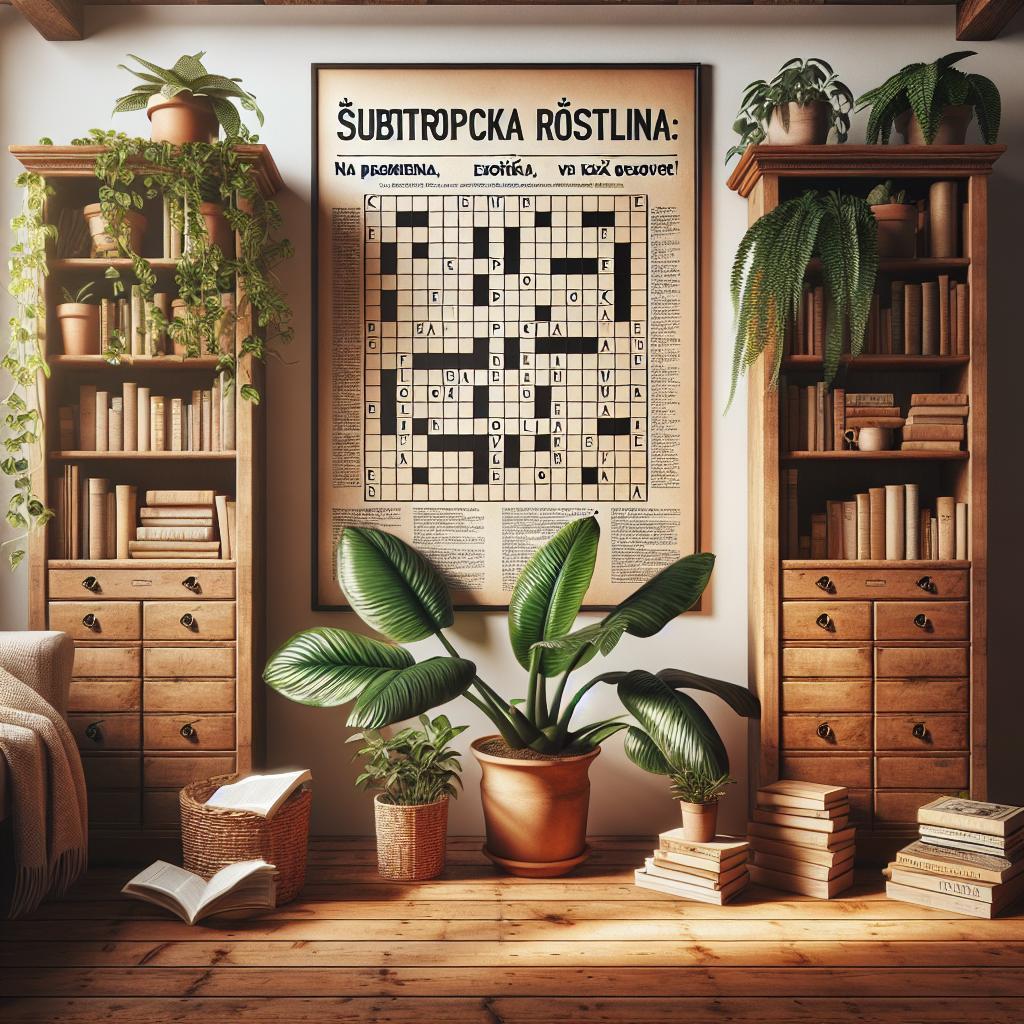 Subtropická rostlina: Na 4 písmena, exotika v křížovce!