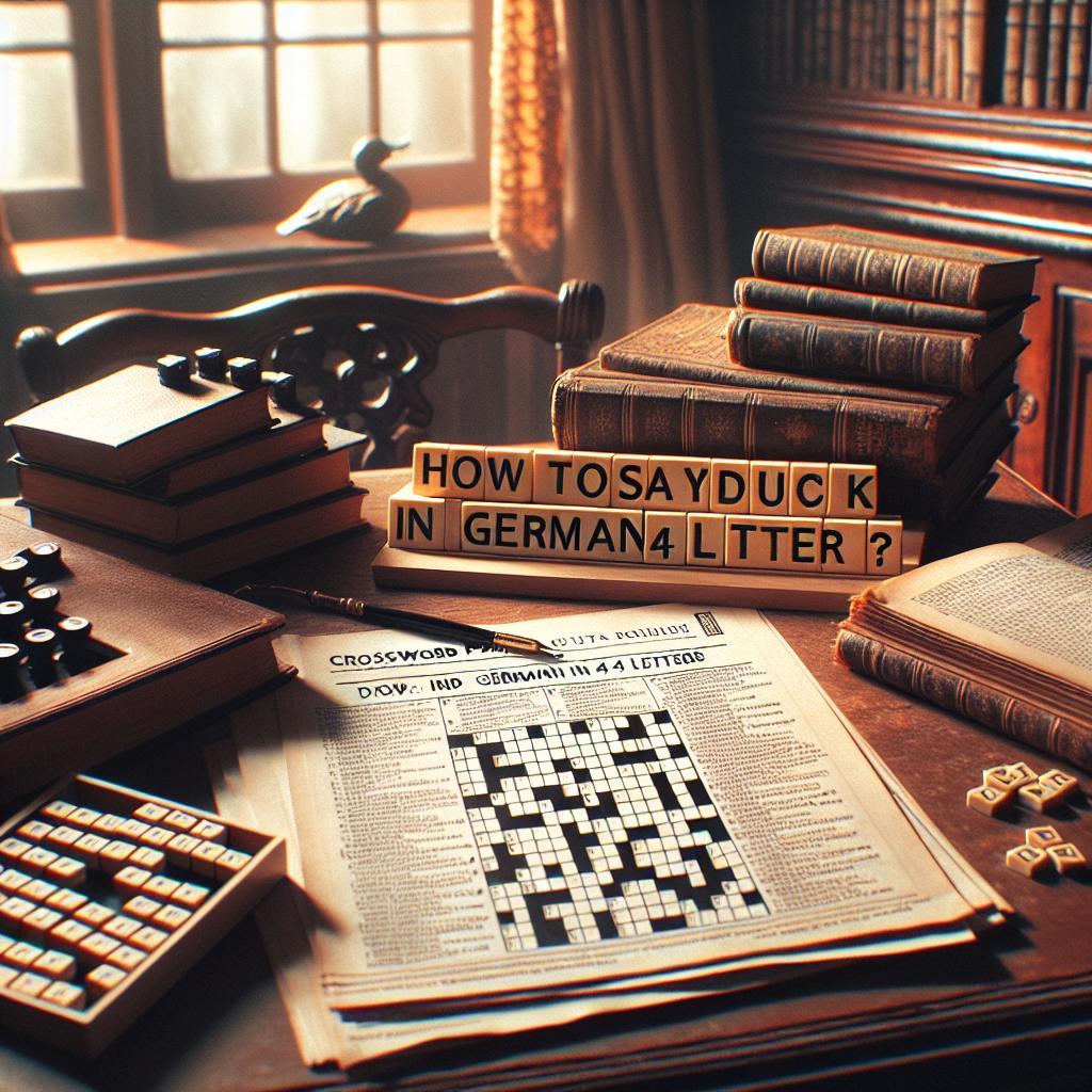 Německy kachna Na 4 Písmena: Jak se řekne kachna německy?