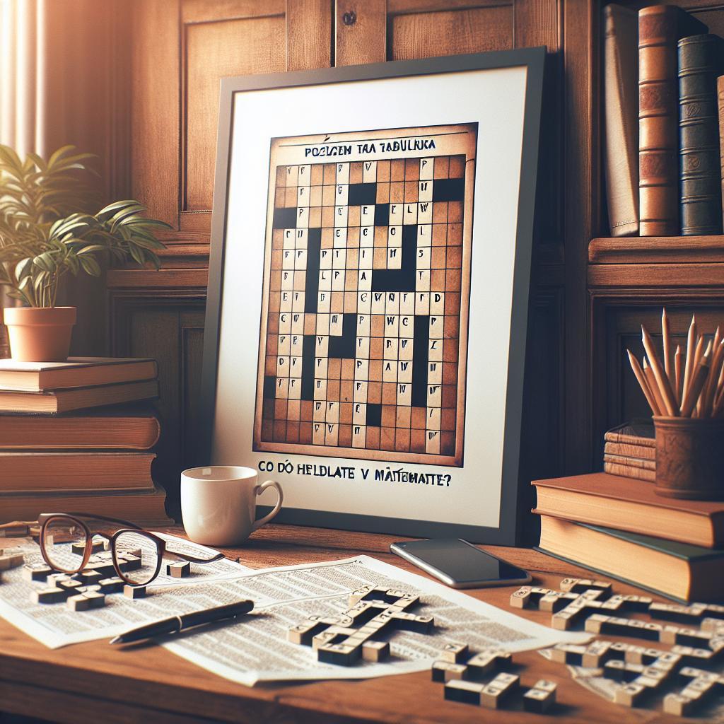 Početní tabulka Na 4 Písmena: Co hledáte v matematice?