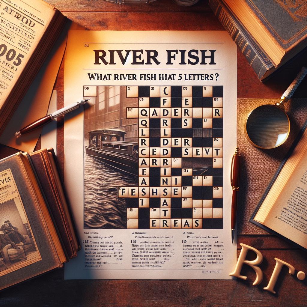 Říční ryba: Jaká říční ryba má 5 písmen? Odpověď vás překvapí!