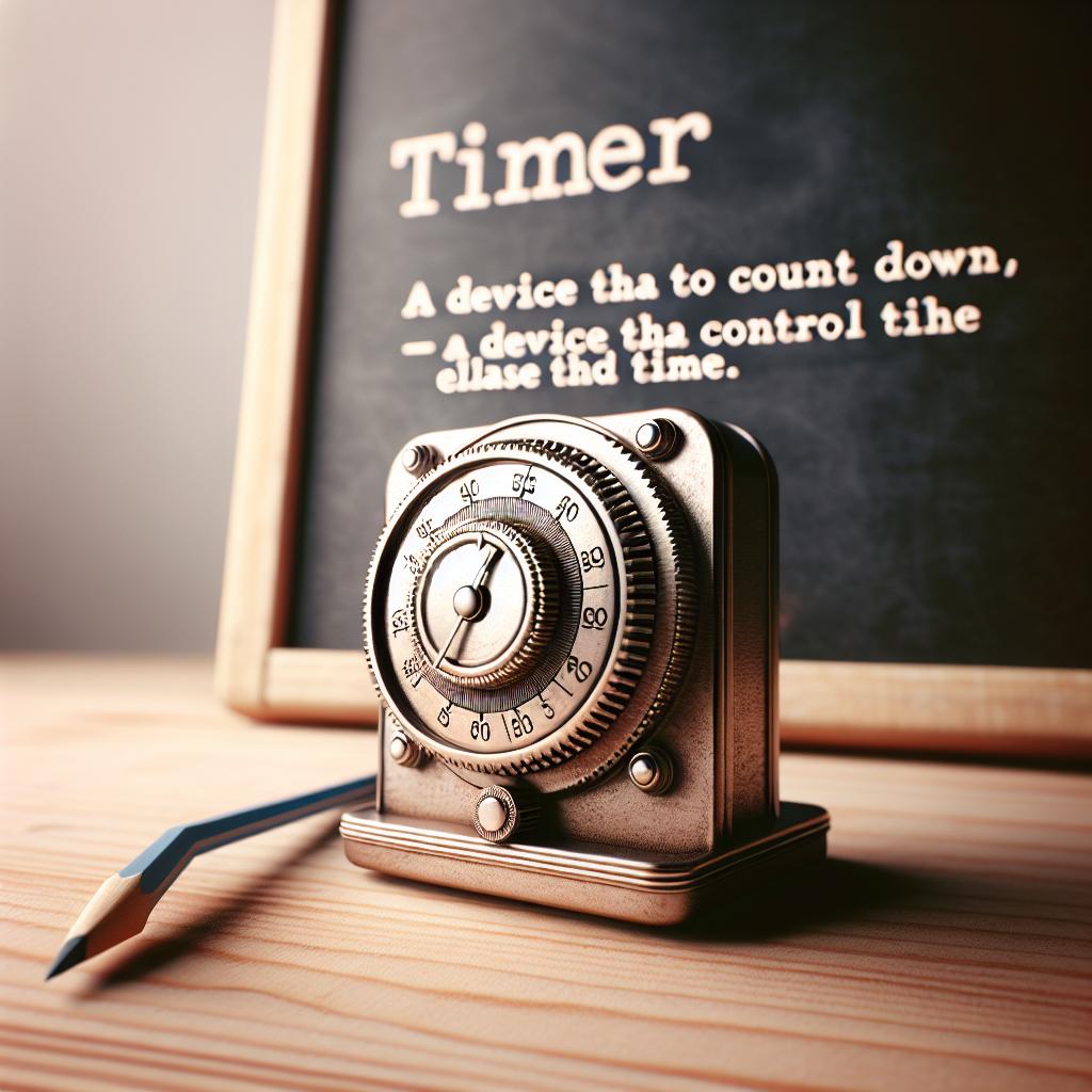 Časovač: Hádanka o časovači, který má název pouze z pěti znaků. 2 Co je to Časovač a jeho význam